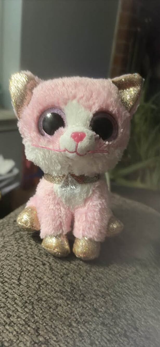 Ty Beanie Boos Sophie the Pink Cat Plush